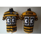 nike pittsburgh steelers #33 redman throwback yellow-black(team 80 anniversary)