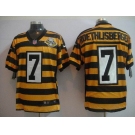 nike pittsburgh steelers #7 roethlisberger throwback yellow/black(team 80 anniversary)