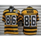 nike pittsburgh steelers #86 ward throwback yellow black(team 80 anniversary)