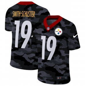 Men New Nike Pittsburgh Steelers #19 Smith-schuster 2020 Nike Camo Salute to Service Limited Jersey