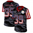 Men New Nike Pittsburgh Steelers #39 Fitzpatrick 2020 Nike Camo USA Salute to Service Limited Jersey