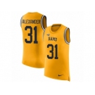 Men Nike Los Angeles Rams #31 Maurice Alexander Limited Gold Rush Player Name & Number Tank Top NFL Jersey