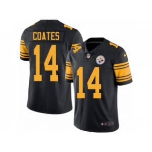 Men Nike Pittsburgh Steelers #14 Sammie Coates Black Color Rush Limited Jersey