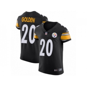 Men Nike Pittsburgh Steelers #20 Robert Golden Black Team Color Vapor Untouchable Elite Player NFL Jersey