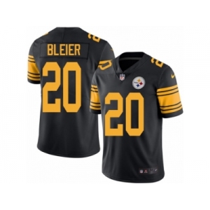 Men Nike Pittsburgh Steelers #20 Rocky Bleier Black Color Rush Limited Jersey