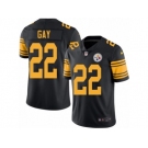 Men Nike Pittsburgh Steelers #22 William Gay Black Color Rush Limited Jersey