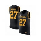 Men Nike Pittsburgh Steelers #27 J.J. Wilcox Black Rush Player Name & Number Tank Top NFL Jersey