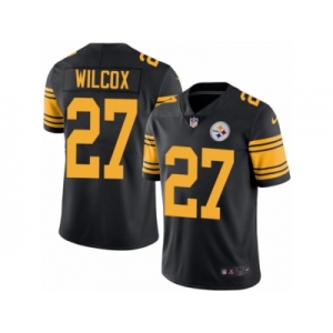 Men Nike Pittsburgh Steelers #27 J.J. Wilcox Limited Black Rush Vapor Untouchable NFL Jersey