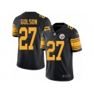 Men Nike Pittsburgh Steelers #27 Senquez Golson Black Color Rush Limited Jersey