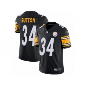 Men Nike Pittsburgh Steelers #34 Cameron Sutton Black Team Color Vapor Untouchable Limited Player NFL Jersey