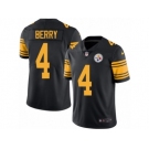 Men Nike Pittsburgh Steelers #4 Jordan Berry Black Color Rush Limited Jersey