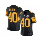 Men Nike Pittsburgh Steelers #40 Mike Hilton Limited Black Rush Vapor Untouchable NFL Jersey