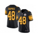 Men Nike Pittsburgh Steelers #48 Bud Dupree Black Color Rush Limited Jersey