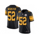 Men Nike Pittsburgh Steelers #52 Mike Webster Black Color Rush Limited Jersey