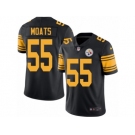 Men Nike Pittsburgh Steelers #55 Arthur Moats Black Color Rush Limited Jersey