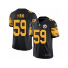 Men Nike Pittsburgh Steelers #59 Jack Ham Black Color Rush Limited Jersey