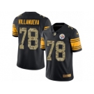 Men Nike Pittsburgh Steelers #78 Alejandro Villanueva Limited Black Camo Rush Vapor Untouchable NFL Jersey