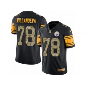 Men Nike Pittsburgh Steelers #78 Alejandro Villanueva Limited Black Camo Rush Vapor Untouchable NFL Jersey