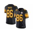 Men Nike Pittsburgh Steelers #86 Hines Ward Black Color Rush Limited Jersey