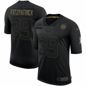 Men Pittsburgh Steelers #39 Minkah Fitzpatrick Nike 2020 Salute To Service Limited Jersey Black