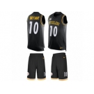 Men's Nike Pittsburgh Steelers #10 Martavis Bryant Limited Black Tank Top Suit NFL Jersey