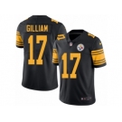 Men's Nike Pittsburgh Steelers #17 Joe Gilliam Limited Black Rush NFL Jersey