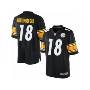 Men's Nike Pittsburgh Steelers #18 Zach Mettenberger Limited Black Team Color NFL Jersey
