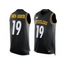 Men's Nike Pittsburgh Steelers #19 JuJu Smith-Schuster Limited Black Player Name & Number Tank Top NFL Jersey