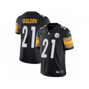 Men's Nike Pittsburgh Steelers #21 Robert Golden Vapor Untouchable Limited Black Team Color NFL Jersey