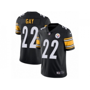 Men's Nike Pittsburgh Steelers #22 William Gay Vapor Untouchable Limited Black Team Color NFL Jersey