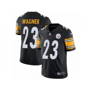 Men's Nike Pittsburgh Steelers #23 Mike Wagner Vapor Untouchable Limited Black Team Color NFL Jersey