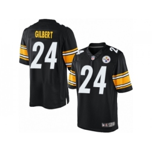 Men's Nike Pittsburgh Steelers #24 Justin Gilbert Limited Black Team Color NFL Jersey