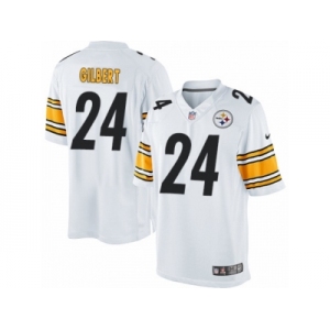 Men's Nike Pittsburgh Steelers #24 Justin Gilbert Limited White NFL Jersey