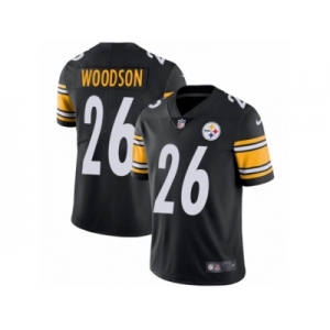 Men's Nike Pittsburgh Steelers #26 Rod Woodson Vapor Untouchable Limited Black Team Color NFL Jersey