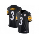 Men's Nike Pittsburgh Steelers #3 Landry Jones Vapor Untouchable Limited Black Team Color NFL Jersey