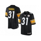 Men's Nike Pittsburgh Steelers #31 Ross Cockrell Limited Black Team Color NFL Jersey