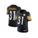 Men's Nike Pittsburgh Steelers #31 Ross Cockrell Vapor Untouchable Limited Black Team Color NFL Jersey