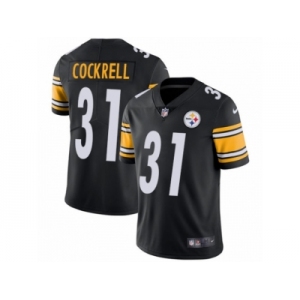 Men's Nike Pittsburgh Steelers #31 Ross Cockrell Vapor Untouchable Limited Black Team Color NFL Jersey