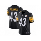 Men's Nike Pittsburgh Steelers #43 Troy Polamalu Vapor Untouchable Limited Black Team Color NFL Jersey