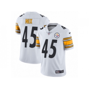 Men's Nike Pittsburgh Steelers #45 Roosevelt Nix Vapor Untouchable Limited White NFL Jersey