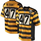 Men's Nike Pittsburgh Steelers #47 Mel Blount Limited Yellow Black Alternate 80TH Anniversary Throwback NFL Jersey