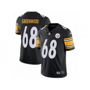 Men's Nike Pittsburgh Steelers #68 L.C. Greenwood Vapor Untouchable Limited Black Team Color NFL Jersey