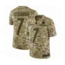 Men's Nike Pittsburgh Steelers #7 Ben Roethlisberger Limited Camo 2018 Salute to Service NFL Jersey