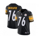 Men's Nike Pittsburgh Steelers #76 Chukwuma Okorafor Black Team Color Vapor Untouchable Limited Player NFL Jersey