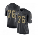 Men's Nike Pittsburgh Steelers #76 Chukwuma Okorafor Limited Black 2016 Salute to Service NFL Jersey