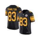 Men's Nike Pittsburgh Steelers #83 Cobi Hamilton Limited Black Rush NFL Jersey