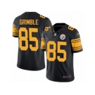 Men's Nike Pittsburgh Steelers #85 Xavier Grimble Limited Black Rush NFL Jersey