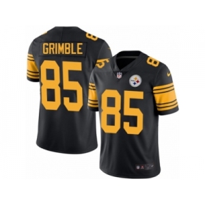 Men's Nike Pittsburgh Steelers #85 Xavier Grimble Limited Black Rush NFL Jersey