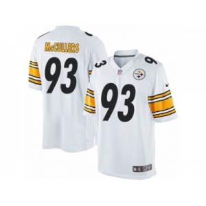 Men's Nike Pittsburgh Steelers #93 Dan McCullers Limited White NFL Jersey