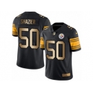 Men's Nike Steelers #50 Ryan Shazier Black Stitched NFL Limited Gold Rush Jersey